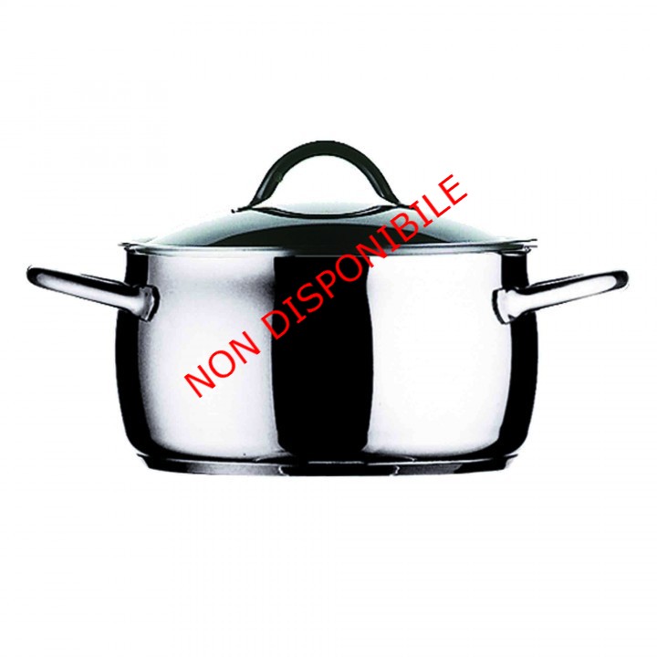 Casseruola Cm20 Acciaio Inox 18/10 C/Coperchio by Mepra